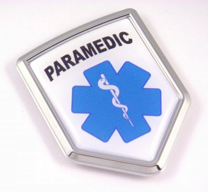 Paramedic 3D Chrome Crest Emblem