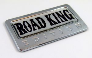 Road King Edition 3D Chrome Auto Emblem