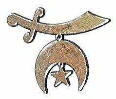 Shrine Chrome Car Emblem