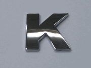 Small Chrome Letters K