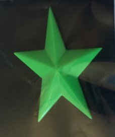 Green Symbol - 3D Star Chrome Emblem