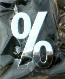 Chrome Symbol Style 3 - Percent Symbol