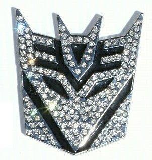 Transformer BLING BLING Decepticon Chrome Auto Emblem