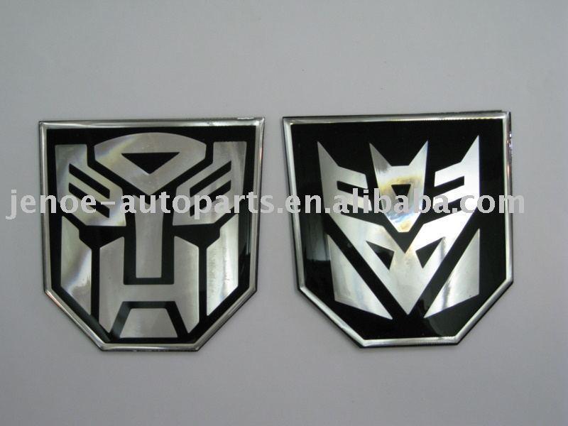 Transformer Chrome Emblems SMALL PAIR