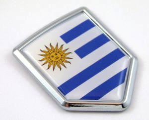 Uruguay Crest 3D Chrome Emblem