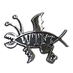 WTF Chrome Fish Chrome Emblem