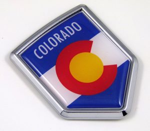 colorado Flag Chrome Emblem