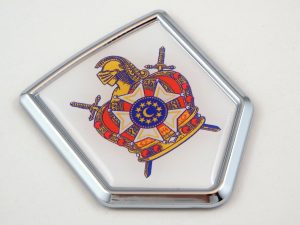 de molay shield 3D CREST Chrome Emblem