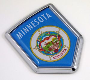 minnesota Flag Chrome Emblem