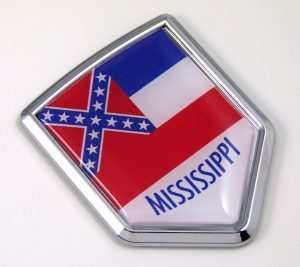 mississippi Flag Chrome Emblem