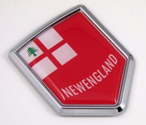 new england Flag Chrome Emblem