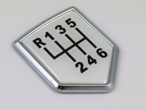 shift crest 3D chrome automobile emblem