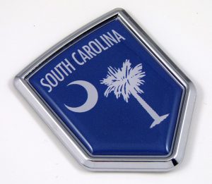 south corolina Flag Chrome Emblem